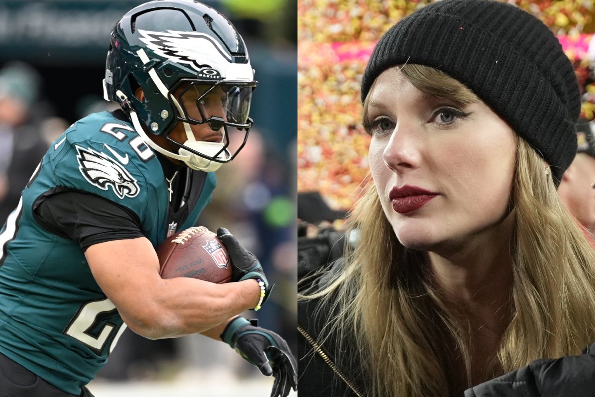 Philadelphia Eagles Player Saquon Barkley Defends Taylor Swift After Super Bowl Boos
