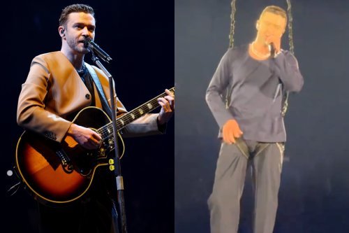 Justin Timberlake Wears Long Shirt To Cover His Buldge After Shocking ...