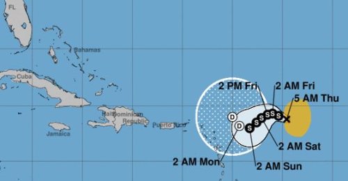 New system expected to form today or Friday as Philippe drifts northwest