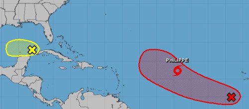 Tropics teeming with 3 systems, including Philippe and one in Gulf