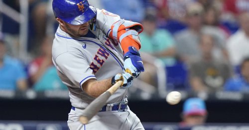 Pete Alonso’s two HRs help Mets down Marlins 5-3