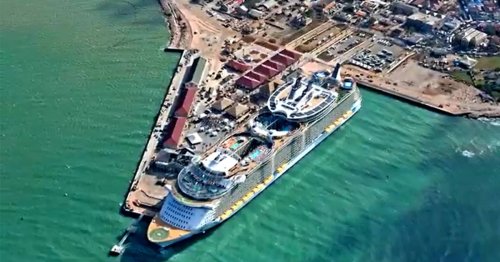 Royal Caribbean’s Harmony of the Seas crashes into Jamaica dock