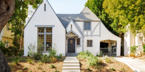 A Dated and Tired Tudor-Style House in Los Angeles Is Transformed Into a Forever Home for a Family of Five