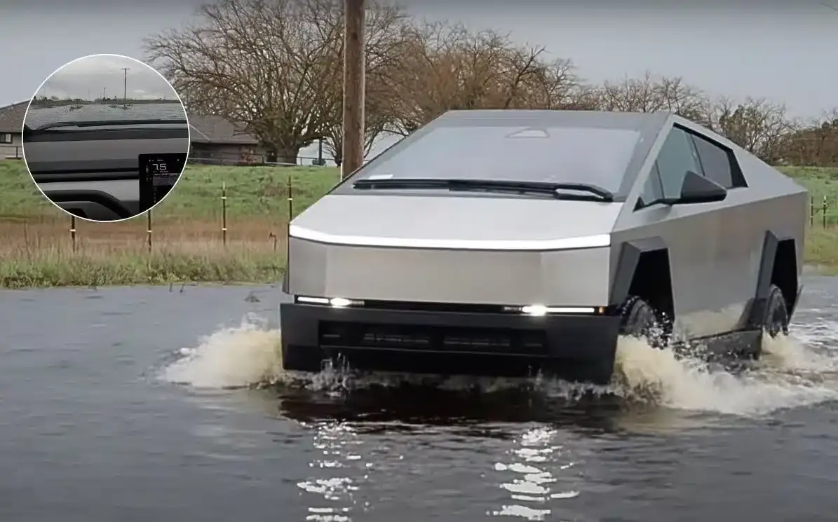 Man conducts first real-world wade test on Cybertruck to see if it really can be a 'boat'