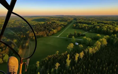 Man uses his single seat aircraft that requires no license to fly to his friend