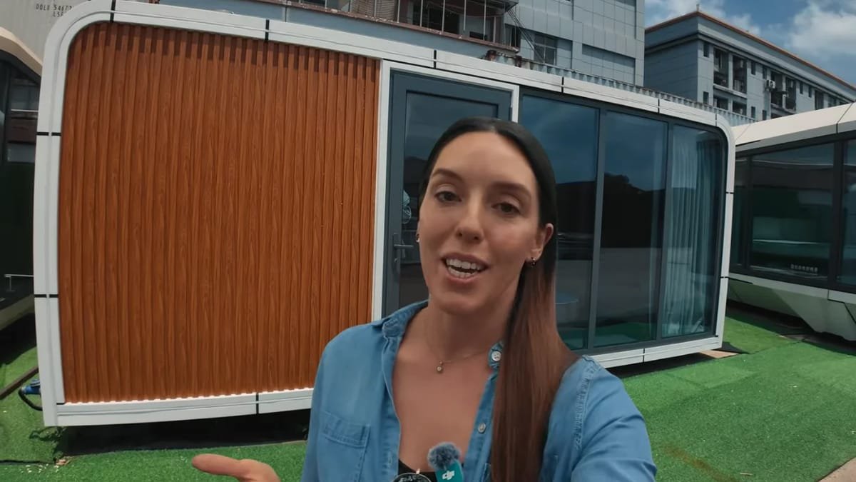 Woman travels to China to buy a $5,000 modular home in order to find out the real cost and what they're really like