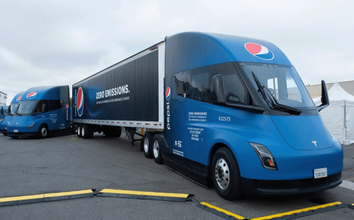 Pepsi's Tesla Semi spotted - and its range is mind-blowing