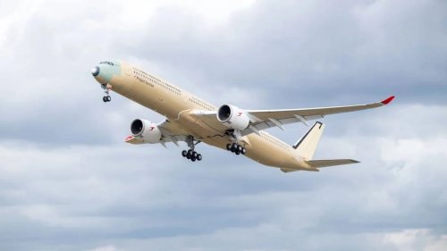 World's longest range aircraft the Airbus A350-1000ULR takes to the skies for the first time