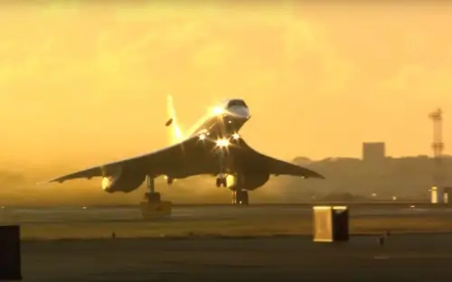 Rare footage shows Concorde cabin as it breaks sound barrier