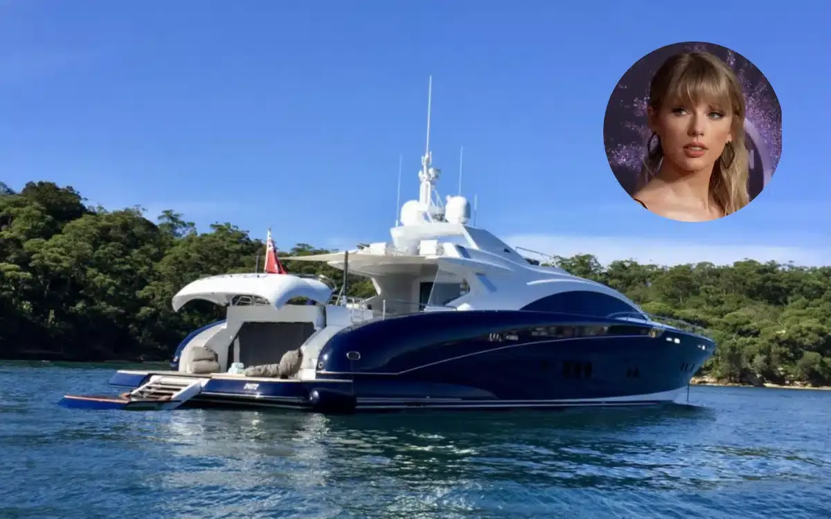 Onboard the 120-foot-long superyacht Taylor Swift parties on