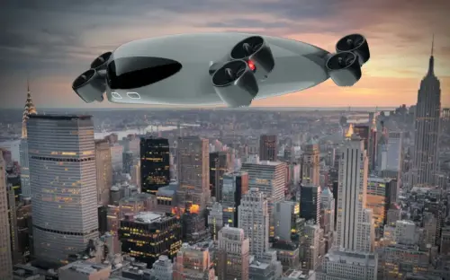 Colossal 40-passenger flying taxi bus would travel 331 miles