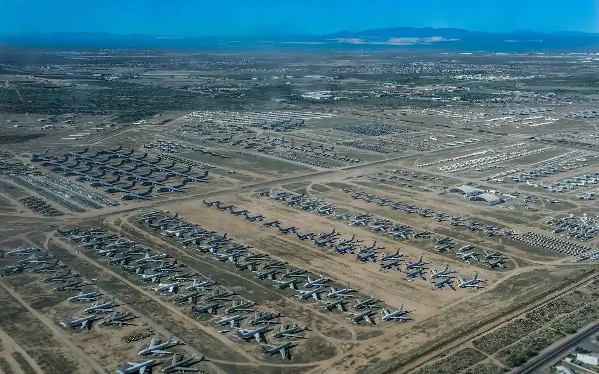 Happy accident means planes at largest aircraft boneyard will never die
