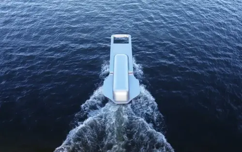Japan creates unique giant zipper boat to look like it's opening the water