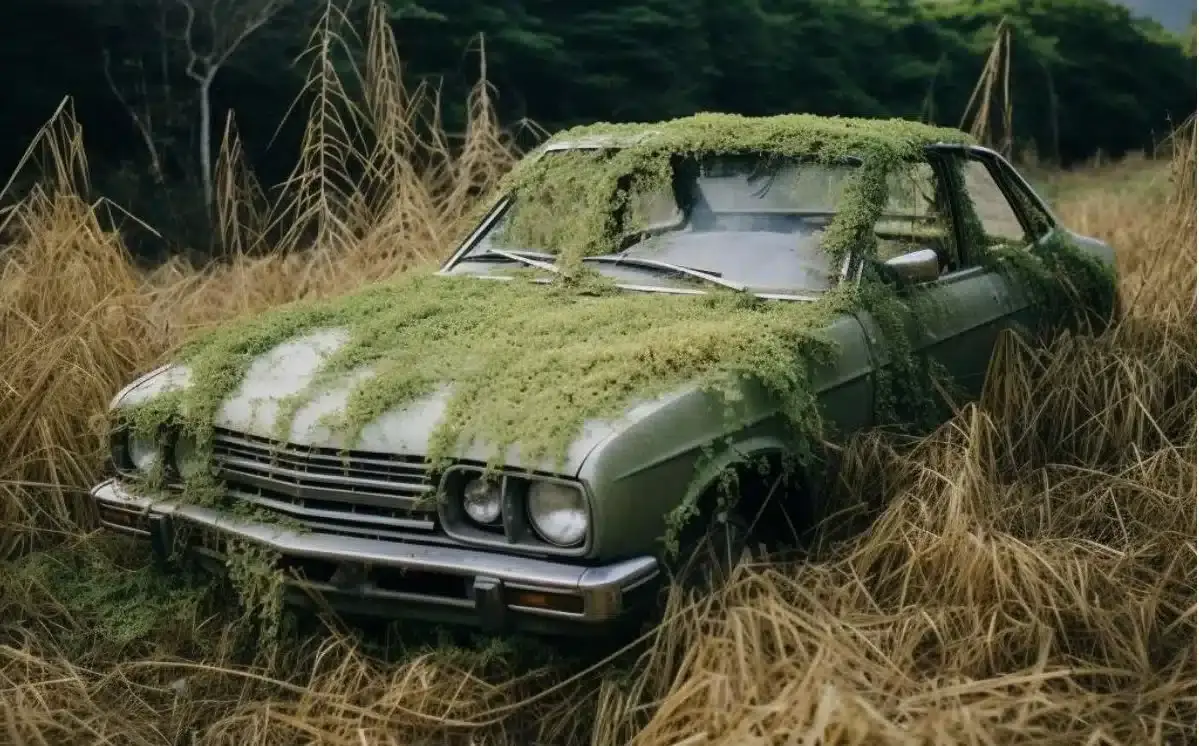 Man discovers Japan's biggest car graveyard filled with classic cars