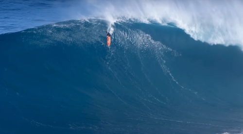 How A Santa Cruz Charger Paddled into the Biggest Jaws Wave of the Winter On His First Trip