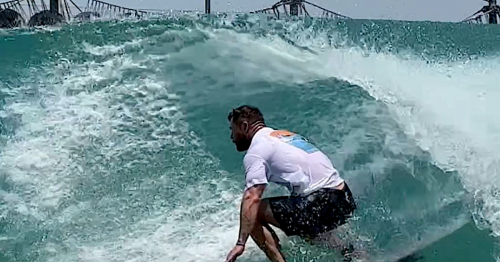 Chris Hemsworth’s Surf Bender at Kelly Slater’s Wave Pool (Video)