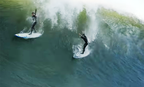 Maverick's Wipeout Choreography: 1 Wave, 2 Scorpions (Video)