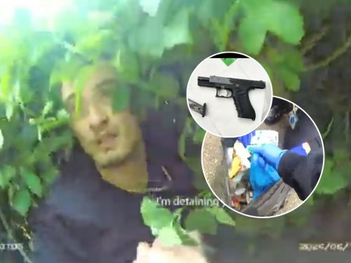 "Can I call my dad?" - words of drug dealer caught after dumping gun and £16,000 of cocaine in a bush