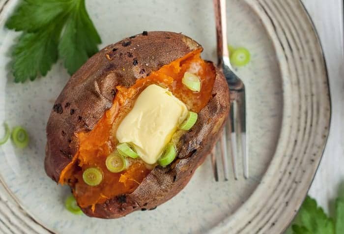 Air Fryer Baked Sweet Potatoes