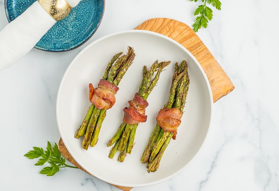 Air Fryer Bacon Wrapped Asparagus