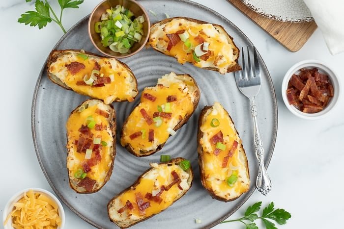 Air Fryer Twice Baked Potatoes
