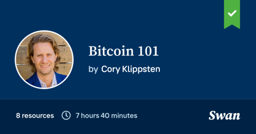 Bitcoin 101 by Cory Klippsten