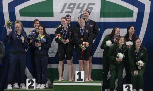 2024 Women's MAC Champs Day 1: Maier's 1:43.90 Sets New Record; DQ Raises Controversy