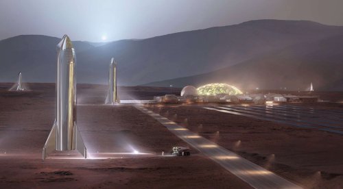 Elon Musk imagines Martian cities beneath glass domes, at least until the terraforming takes