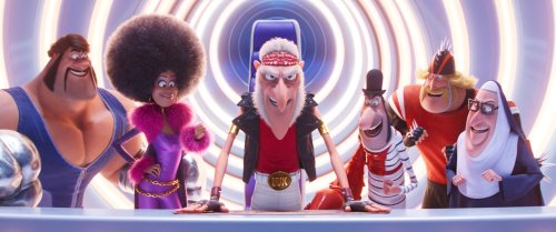 'Minions: The Rise of Gru' is the 'Expendables' of animation, featuring Jean-Claude Van Damme, Lucy Lawless, and more