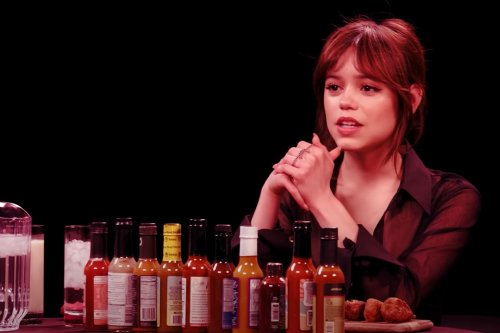 Before She Hosts Snl Watch Jenna Ortega Face Down Hot Ones Without Breaking A Sweat Flipboard 