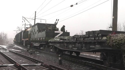 Russland schickt offenbar Panzerzug "Wolga" in Krieg gegen die Ukraine