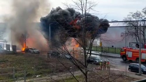 Dresden: Gasleitung explodiert | Feuerwehr kämpft gegen massive Flammenwand