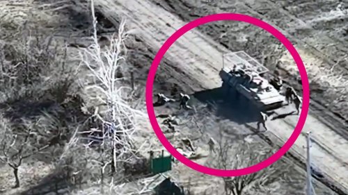 Mit Drohnen und US-Panzer: Ukrainische Truppen schalten russische Spezialeinheit aus