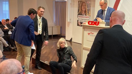 "Klimakleber" stören Merz – CDU-Chef reagiert mit Spott