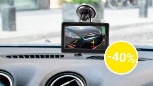 Auto-Kamera bei Aldi: Rabatt auf Solar-Front- und Rückfahrkamera