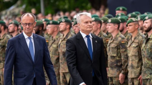 Putin ganz nah: Friedrich Merz und die Panzerbrigade 45 in Litauen