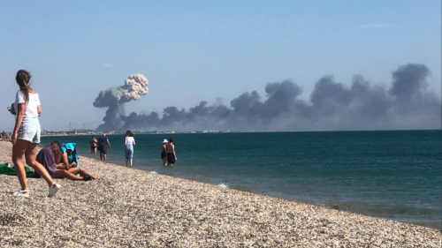 Tödliche Explosionen auf der Krim: Flugplatz angegriffen?