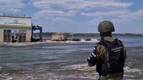 News zum Ukraine-Krieg | Russische Stellungen von Überflutungen betroffen