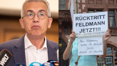 Proteste gegen OB: "Frankfurt braucht Feldmann nicht"