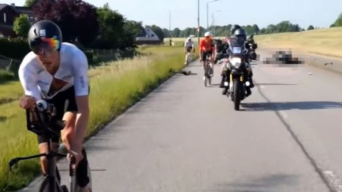 Toter bei Ironman in Hamburg: Video zeigt Crash