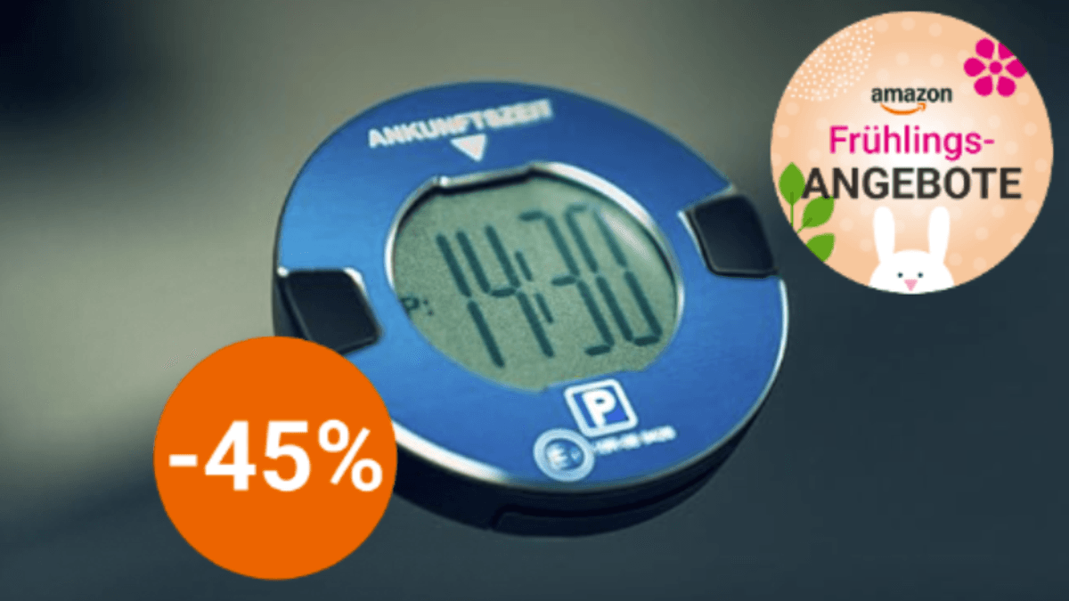 Elektrische Parkscheibe zum Frühlings-Deal: Nie wieder Knöllchen riskieren!