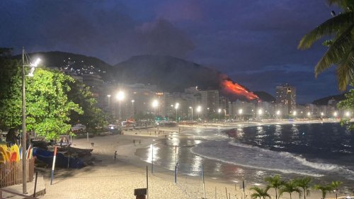 Rio de Janeiro: Waldbrand nahe der Copacabana