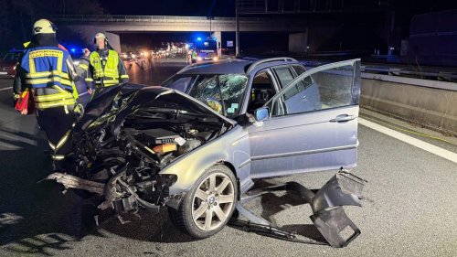 Verkehrsunfall auf der A9 bei Nürnberg: Vollsperrung Richtung München