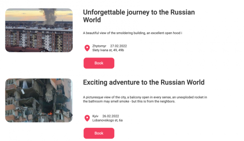 Ukraine: Fake-Airbnb soll Kriegsbilder nach Russland bringen