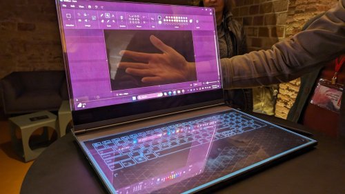 Durchgeschaut: Lenovo zeigt Notebook mit transparentem Display