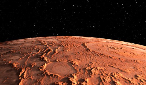 Wo Sanddünen auf Eisschichten treffen: Beeindruckendes Foto zeigt Mars-Nordpol