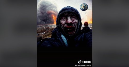 Dystopisch: KI mal allerletztes Selfie der Welt