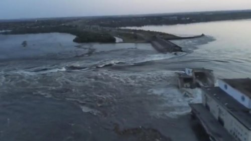 Russland soll Staudamm bei Cherson gesprengt haben
