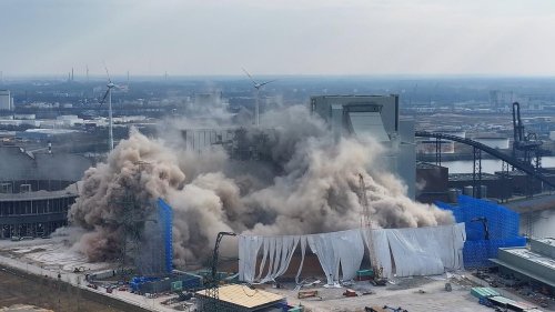 Probleme bei Sprengung an Kohlekraftwerk
