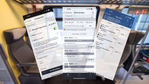 Zugticket von Tübingen nach Reutlingen kostet über Bahnportal das Fünffache